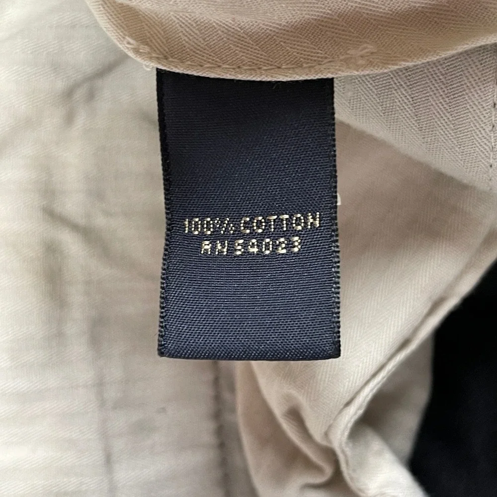 Banana Republic Pants Mens 31/32 Black Dawson Relaxed Fit Chino Cotton 16596